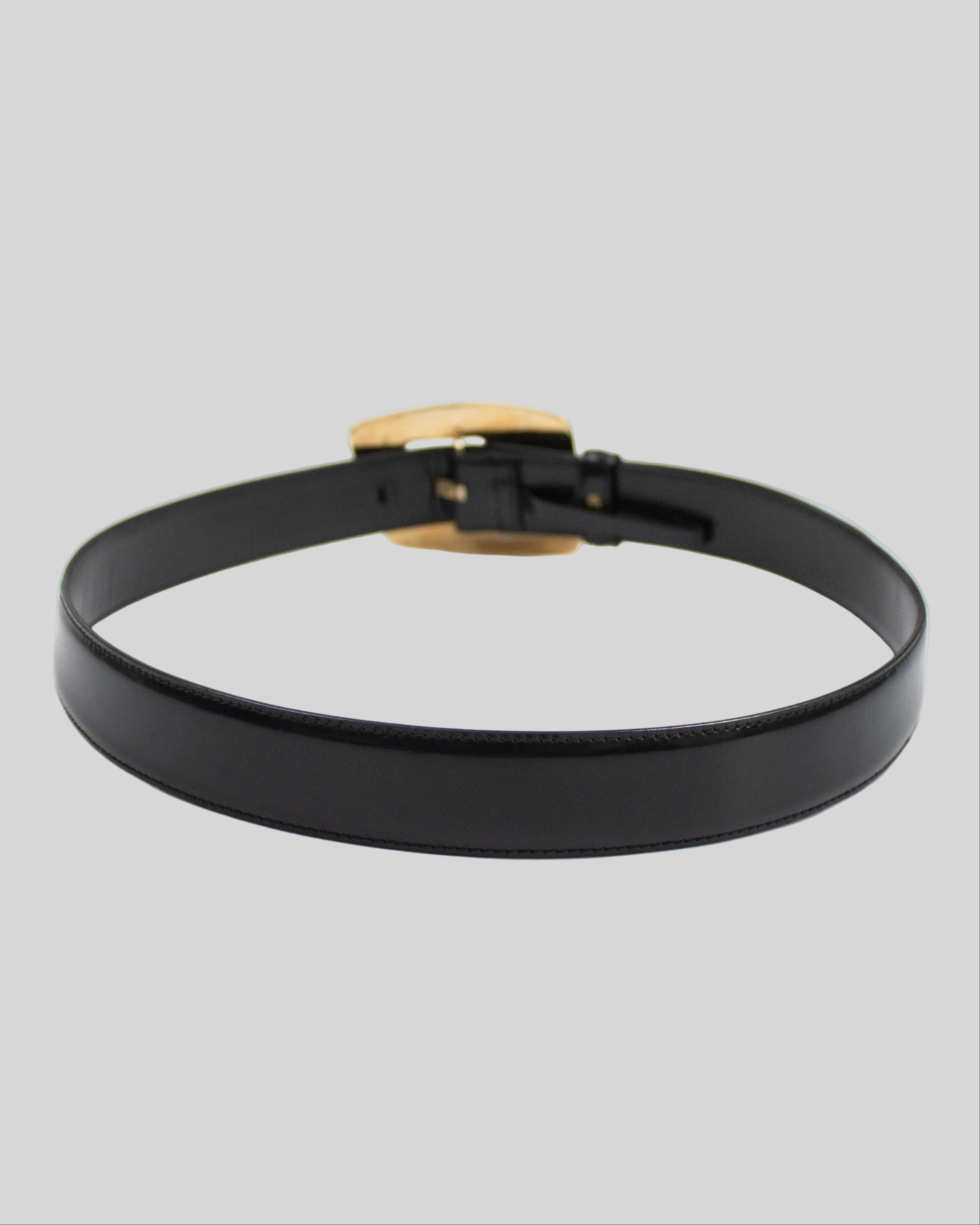 Vintage F/W 1996 Gucci by Tom Ford Black Leather Belt – tseskarb