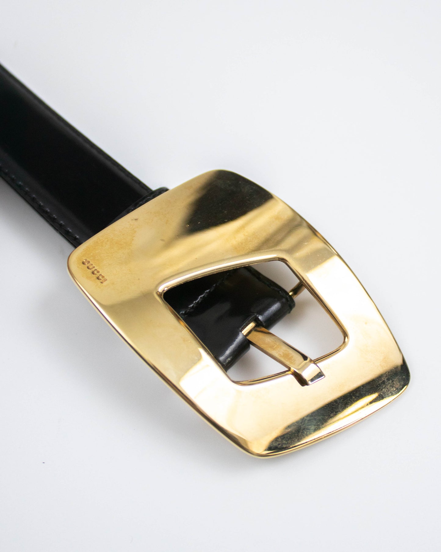 Vintage F/W 1996 Gucci by Tom Ford Black Leather Belt