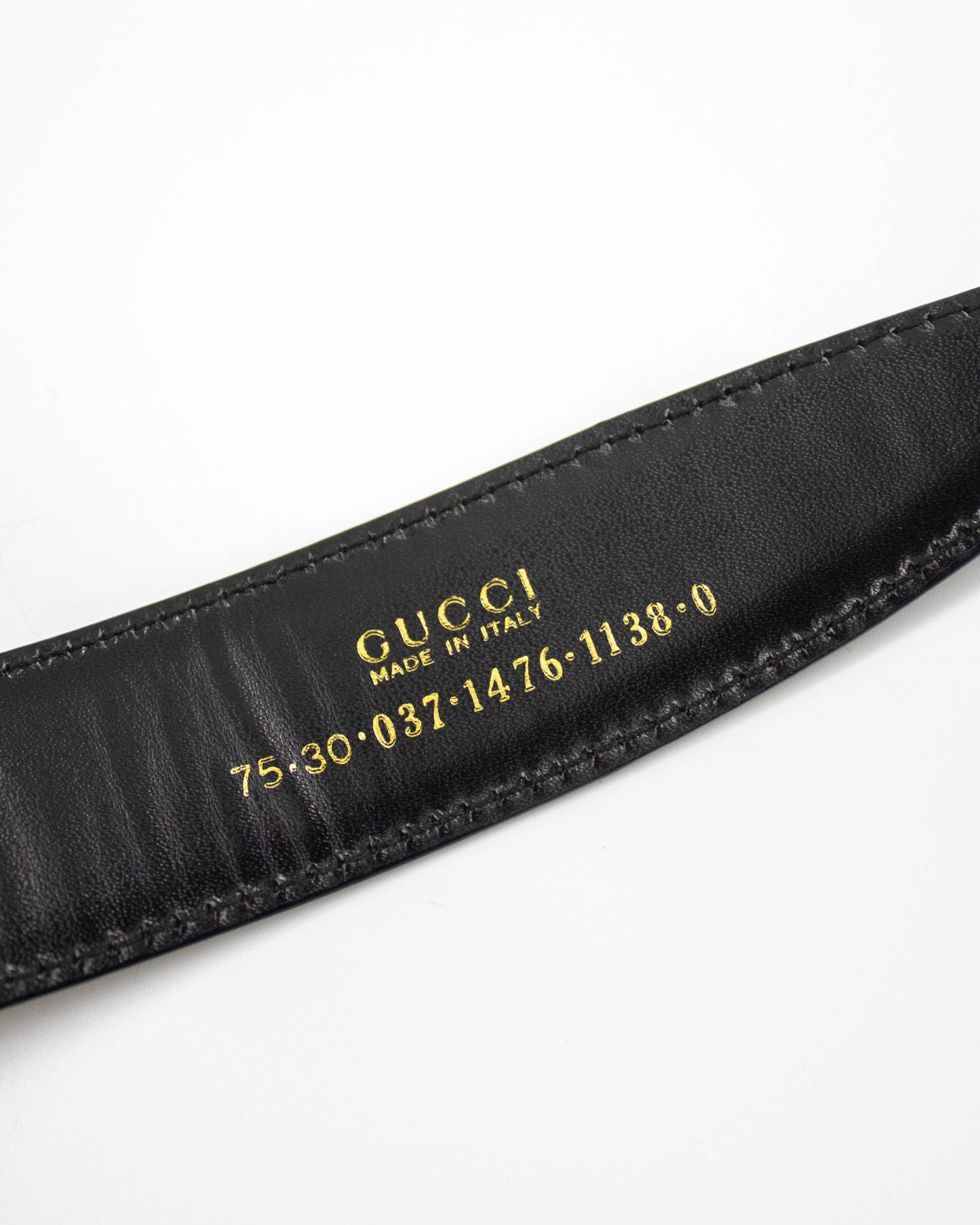Vintage F/W 1996 Gucci by Tom Ford Black Leather Belt