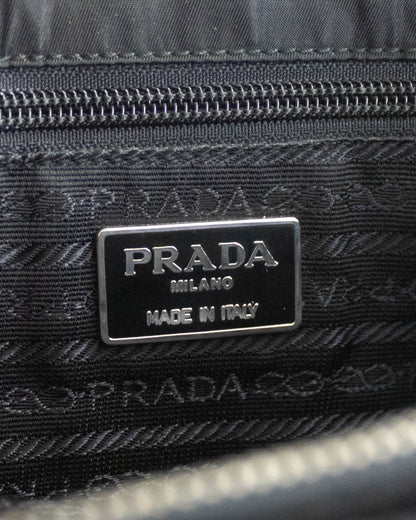 Vintage F/W 1996 Prada Black Nylon Shoulder Bag