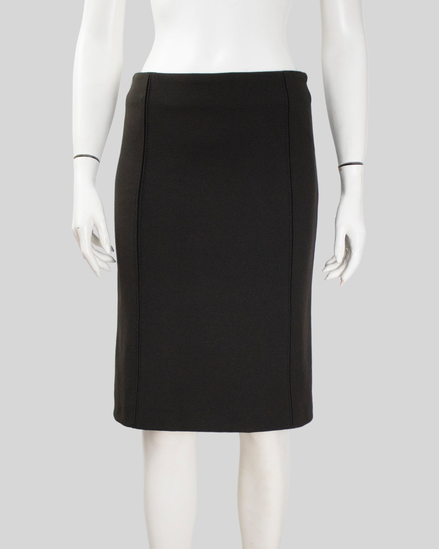 Vintage F/W 1996 Prada Brown Nylon Pencil Skirt / IT 40 (XS-S)