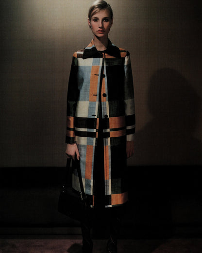 Vintage F/W 1996 Prada Tartaruga Lilac Embossed Leather Mini Bag