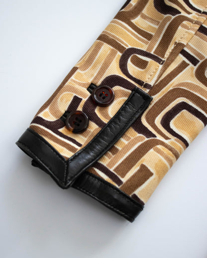 Vintage F/W 1996 Prada U Print Runway Coat / IT 38 (XS)