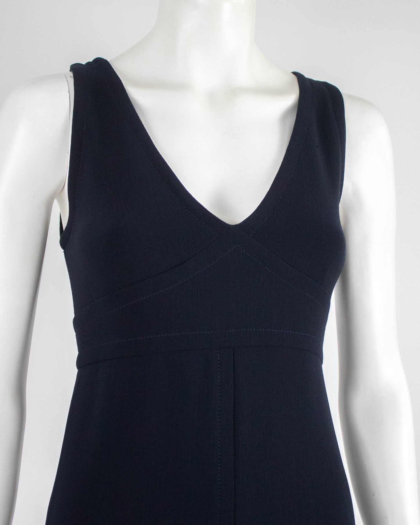 Vintage F/W 1996 Prada Wool Midi Runway Dress 