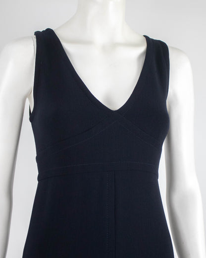 Vintage F/W 1996 Prada Wool Midi Runway Dress 