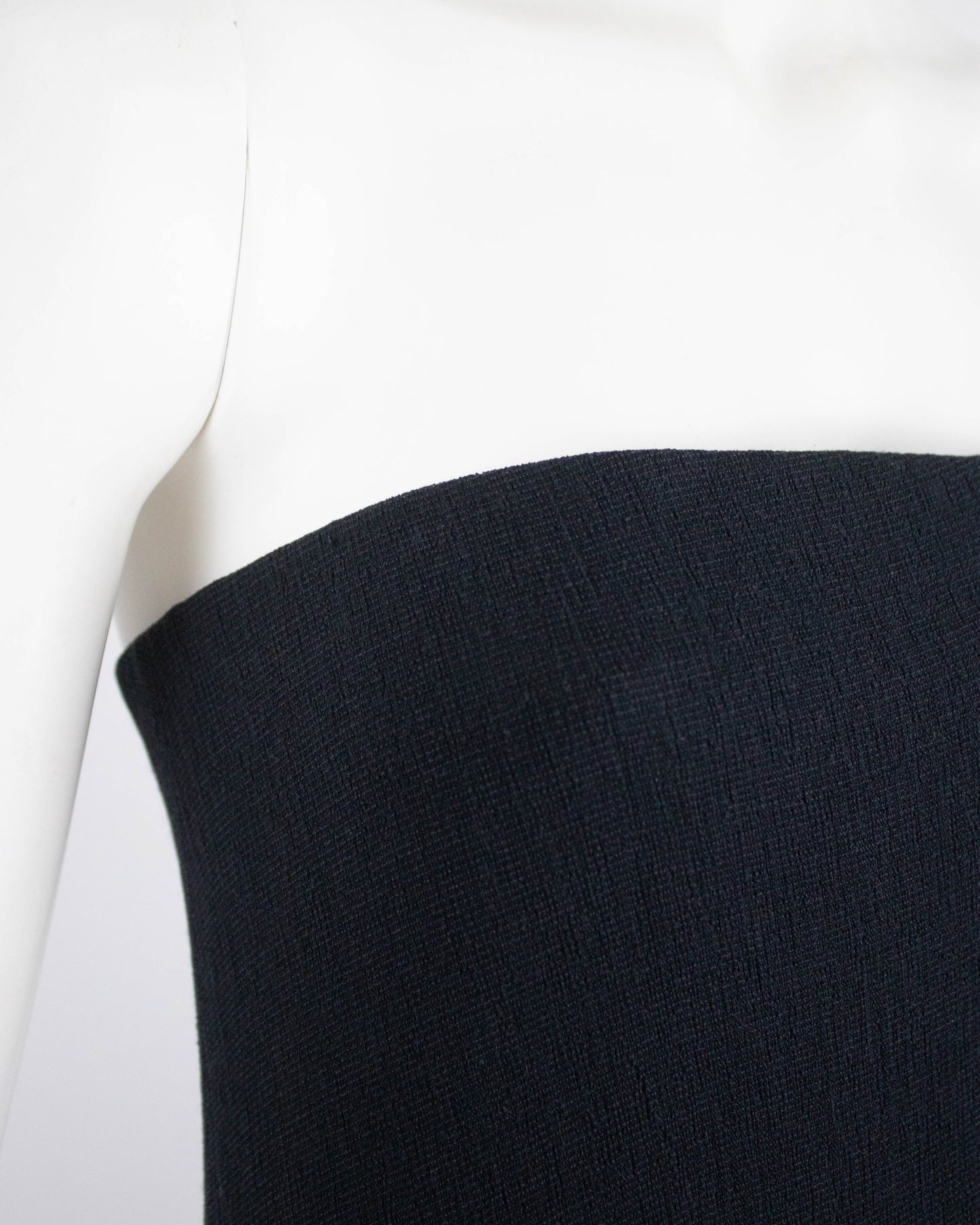 Vintage F/W 1998 Calvin Klein Collection Black Silk Strapless Gown / 6 (S)