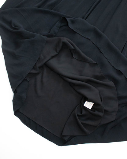 Vintage F/W 1998 Calvin Klein Collection Black Silk Strapless Gown / 6 (S)