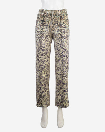Vintage F/W 1998 Roberto Cavalli Animal Print Pants / XS