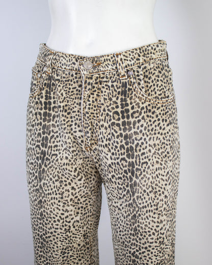 Vintage F/W 1998 Roberto Cavalli Animal Print Pants / XS