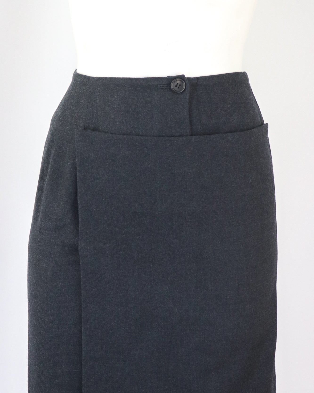 Vintage F/W 1998 Yohji Yamamoto Gray Wool Skirt Suit / XS