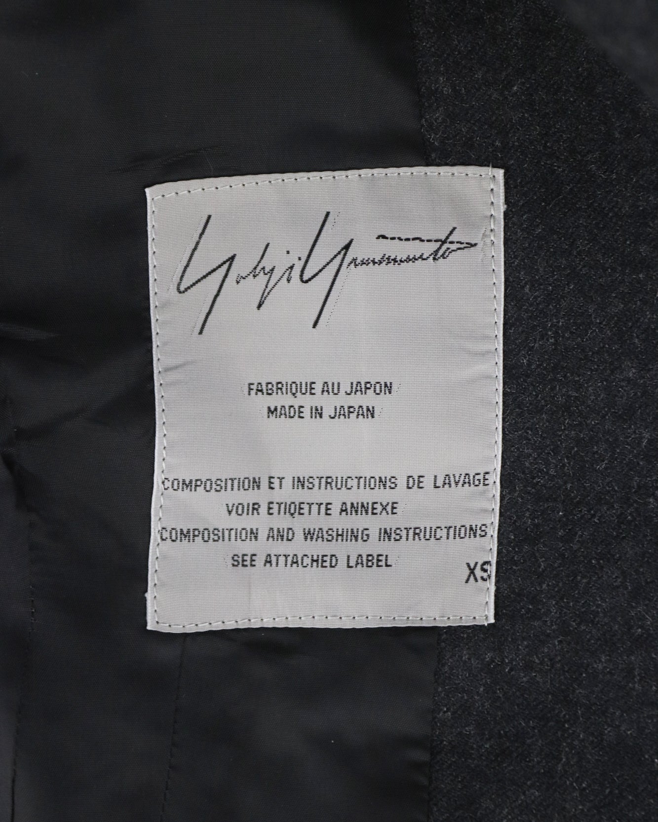 Vintage F/W 1998 Yohji Yamamoto Gray Wool Skirt Suit / XS