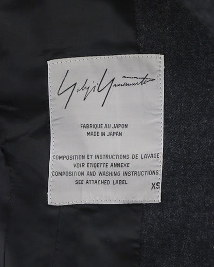Vintage F/W 1998 Yohji Yamamoto Gray Wool Skirt Suit / XS
