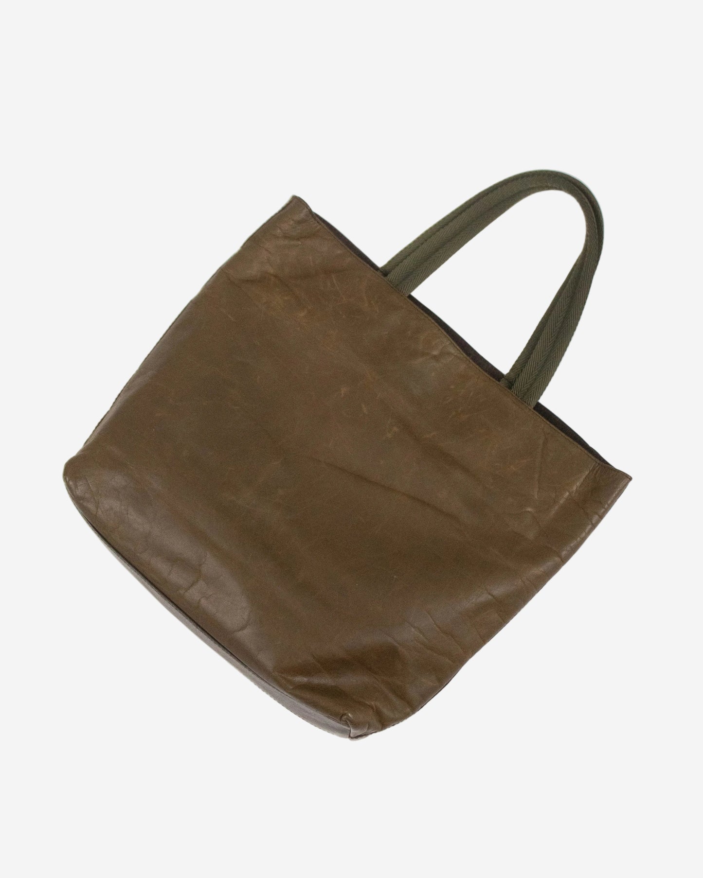 Vintage F/W 1999 Prada Leaf Applique Brown Leather Bag