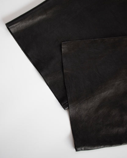 Vintage F/W 2001 Calvin Klein Collection Black Leather Trousers / 8 (M)