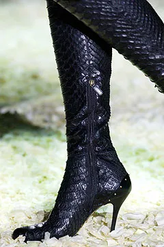 Vintage F/W 2003 Gucci by Tom Ford Black Runway Over-the-Knee Boots / 39 (US 9)