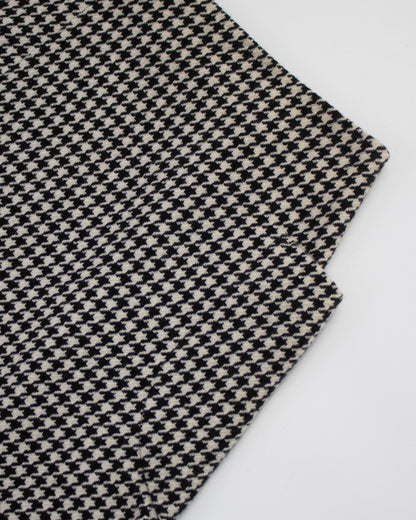 Vintage F/W 2003 Yohji Yamamoto Wool Houndstooth Long Runway Skirt / XS-S