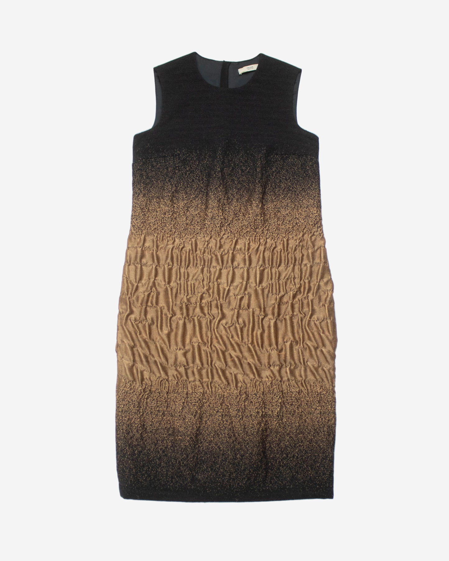 Vintage F/W 2007 Prada Ombré Crinkled Runway Dress / XS-S