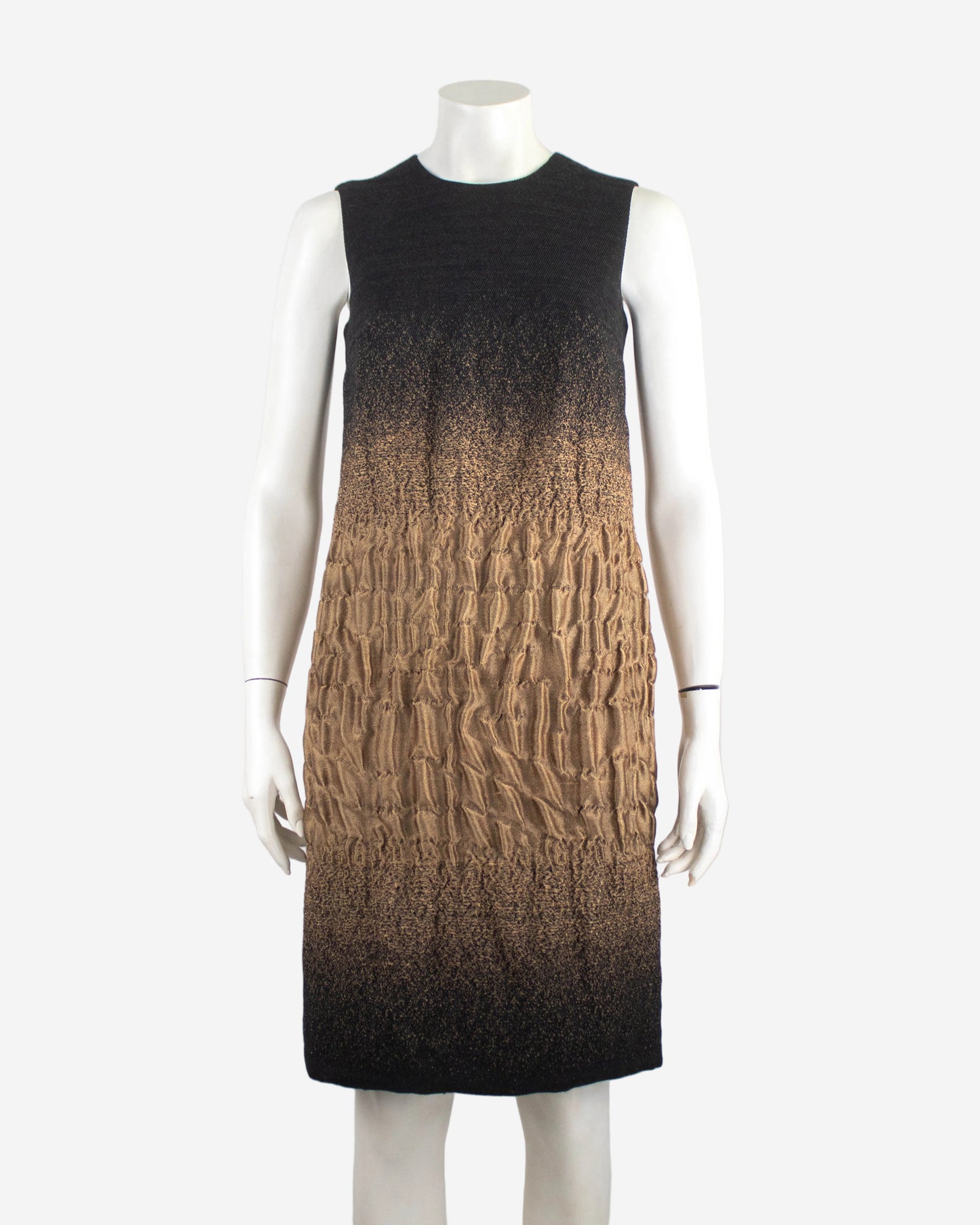 Vintage F/W 2007 Prada Ombré Crinkled Runway Dress / XS-S