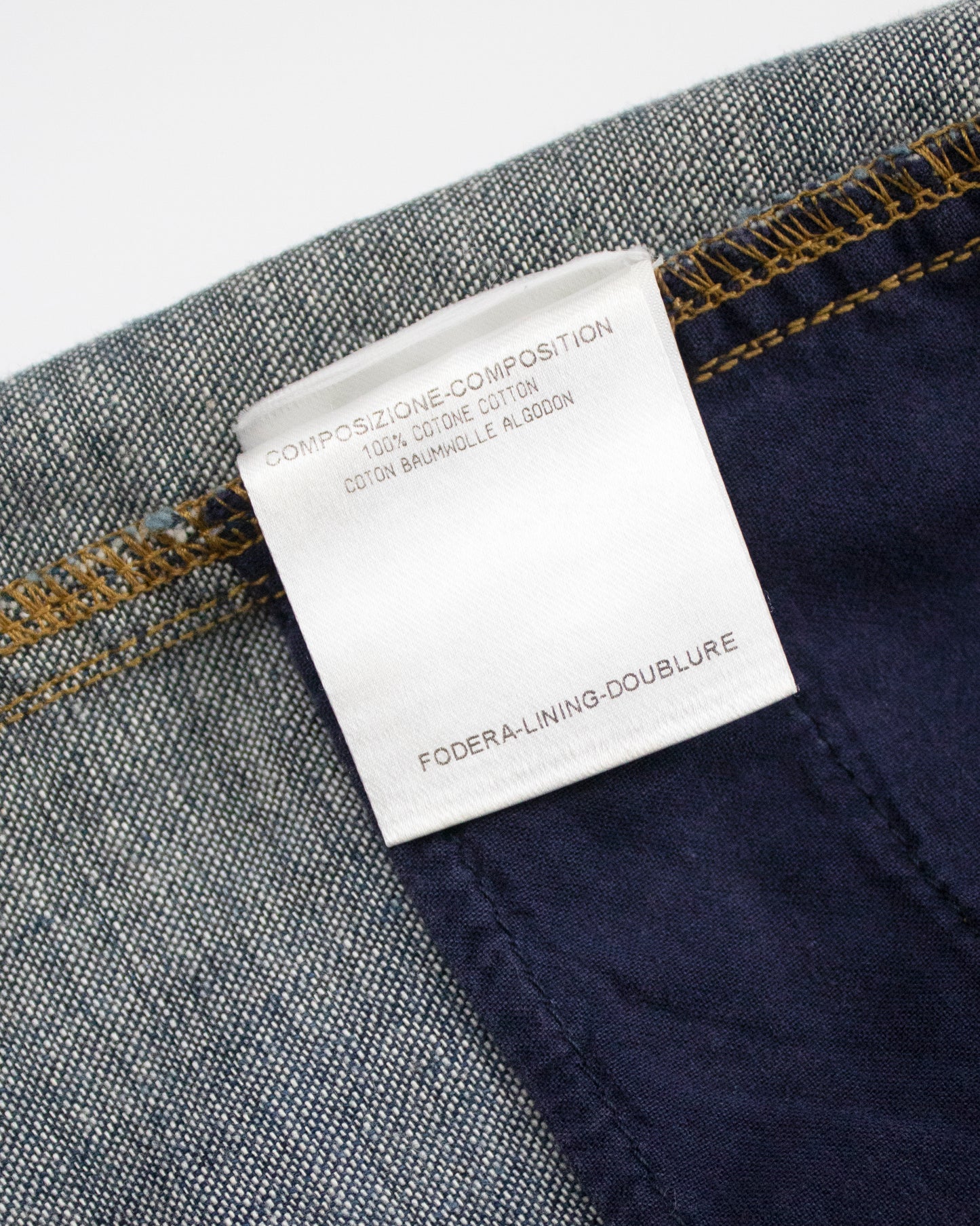 Vintage Gucci 2006 Interlocking G Monogram Denim Mini Skirt / IT 42 (S-M)