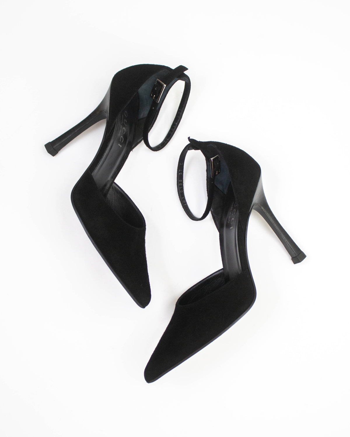 Vintage Gucci by Tom Ford Black Classic Stiletto Mary Jane Pumps / 37 (US 7)