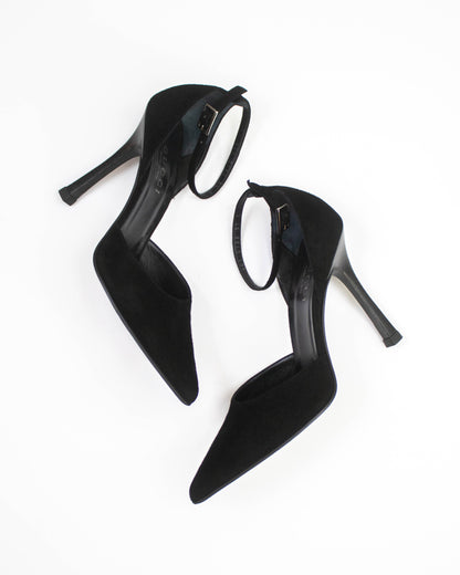 Vintage Gucci by Tom Ford Black Classic Stiletto Mary Jane Pumps / 37 (US 7)