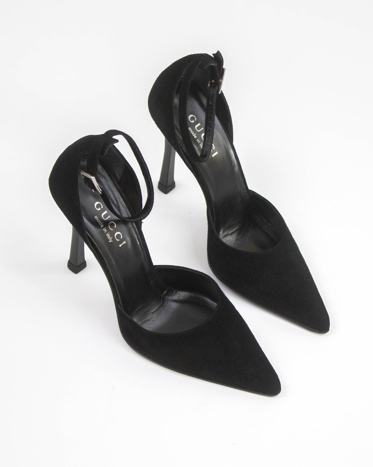 Vintage Gucci by Tom Ford Black Classic Stiletto Mary Jane Pumps / 37 (US 7)