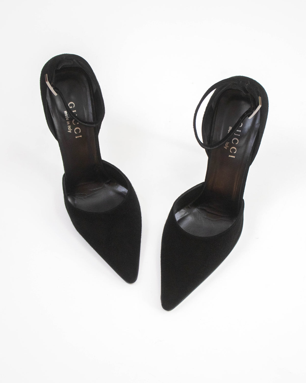 Vintage Gucci by Tom Ford Black Classic Stiletto Mary Jane Pumps / 37 (US 7)
