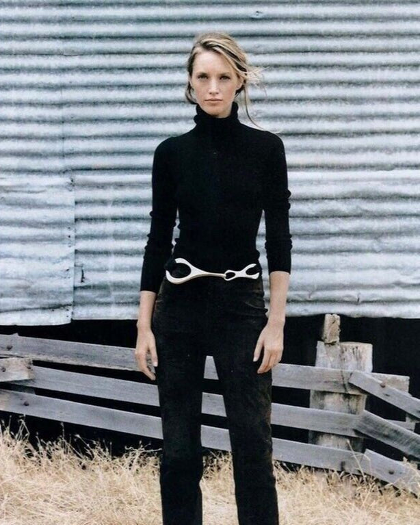 Vintage Gucci by Tom Ford Black Kitten Heel Mules Horsebit Detail / 37.5 (US 7.5)