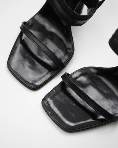 Vintage Gucci by Tom Ford Black Monogram Square Toe Heels / 36 (US 6)