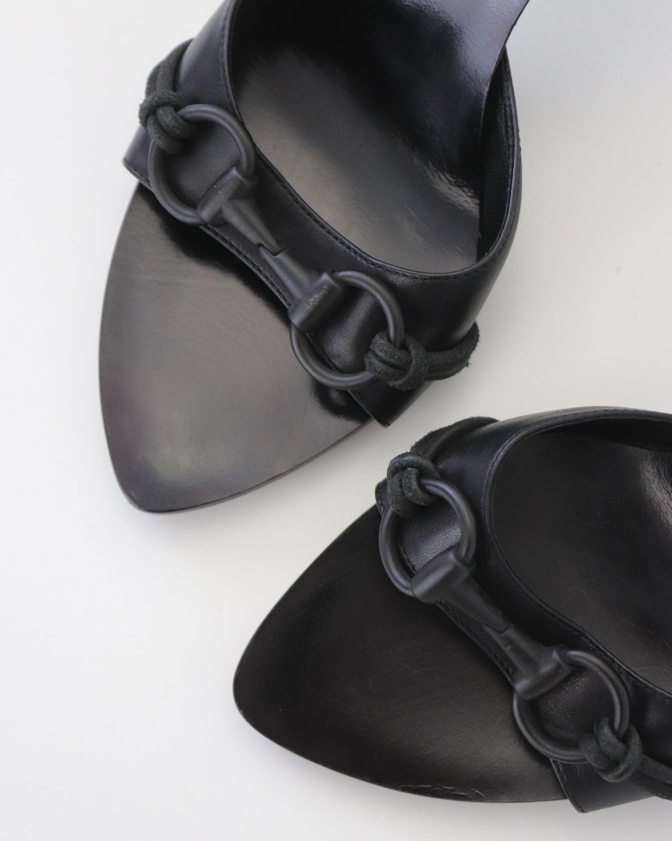 Vintage Gucci by Tom Ford Black Mule Heels Horsebit Detail / 36 (US 6)