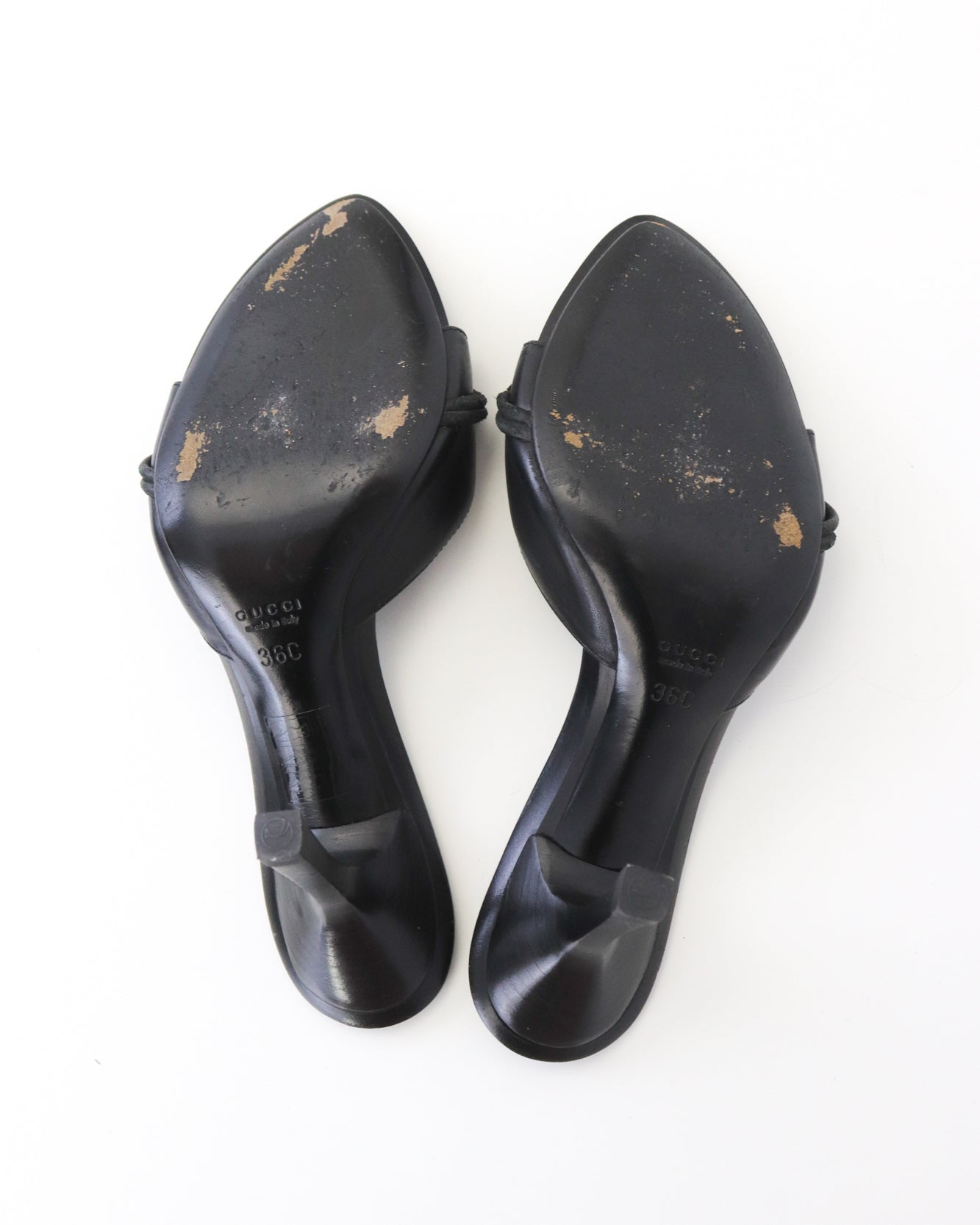 Vintage Gucci by Tom Ford Black Mule Heels Horsebit Detail / 36 (US 6)