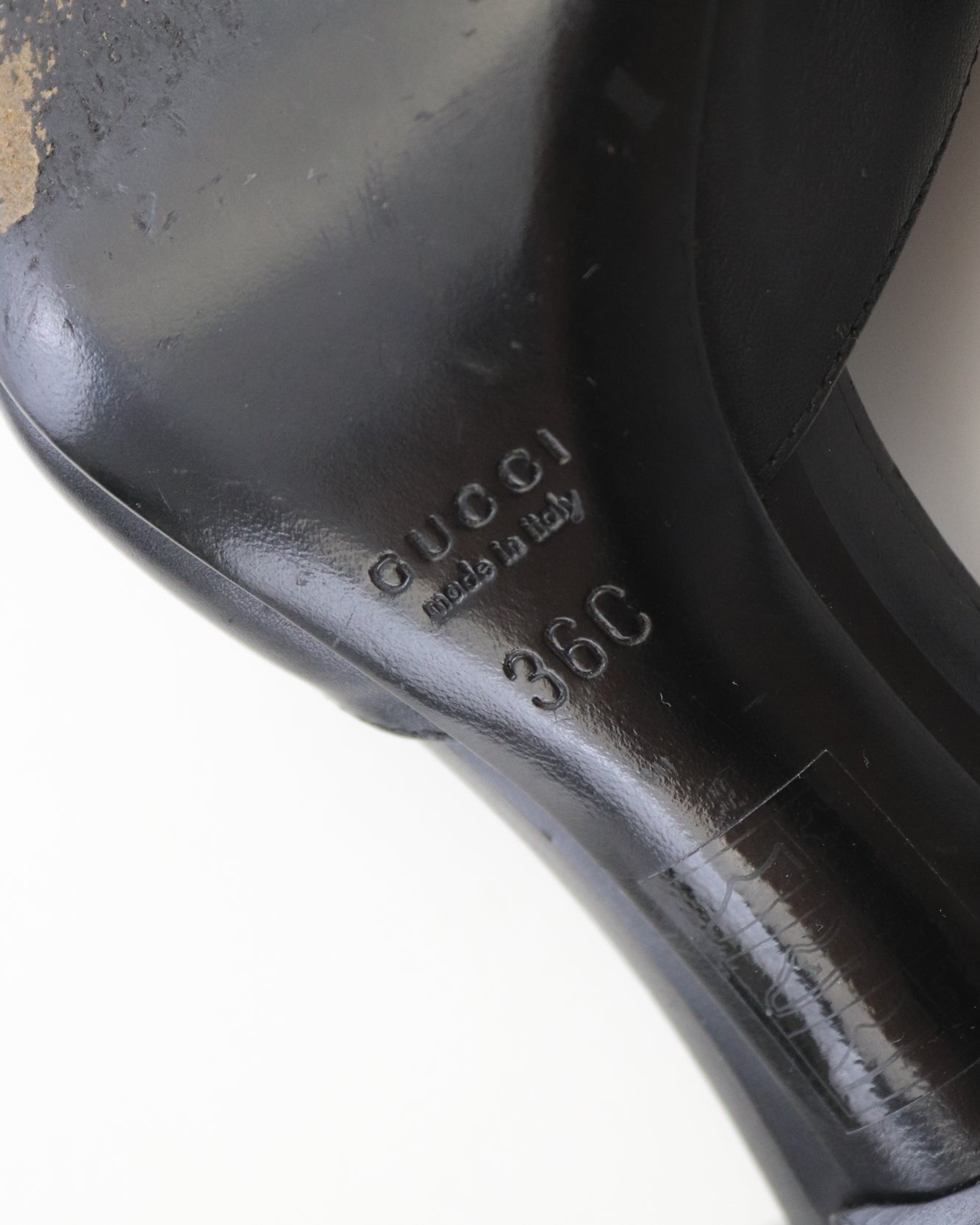 Vintage Gucci by Tom Ford Black Mule Heels Horsebit Detail / 36 (US 6)