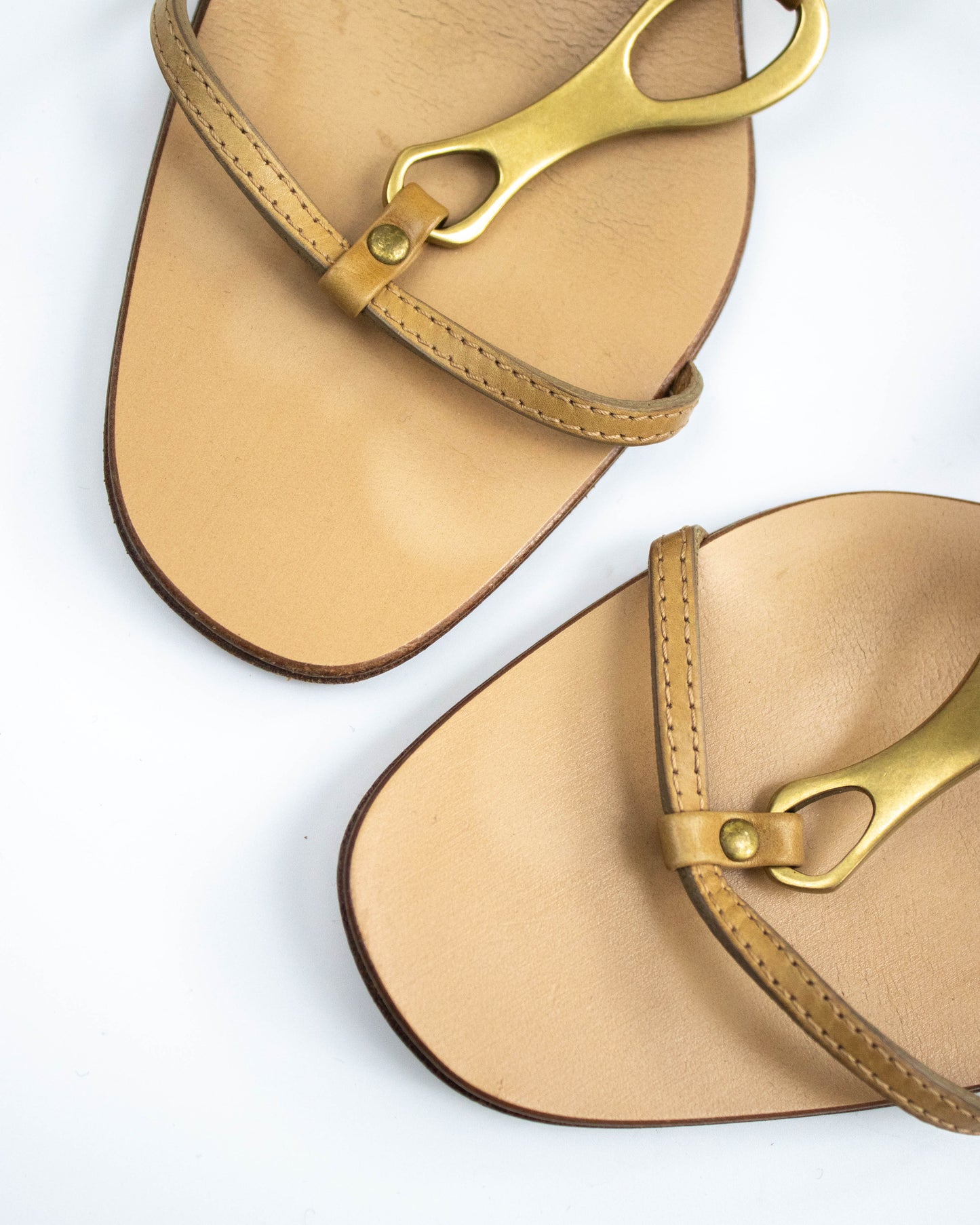 Vintage Gucci by Tom Ford Tan Leather Kitten Heel Mules Horsebit Detail / 38.5 (US 8.5)