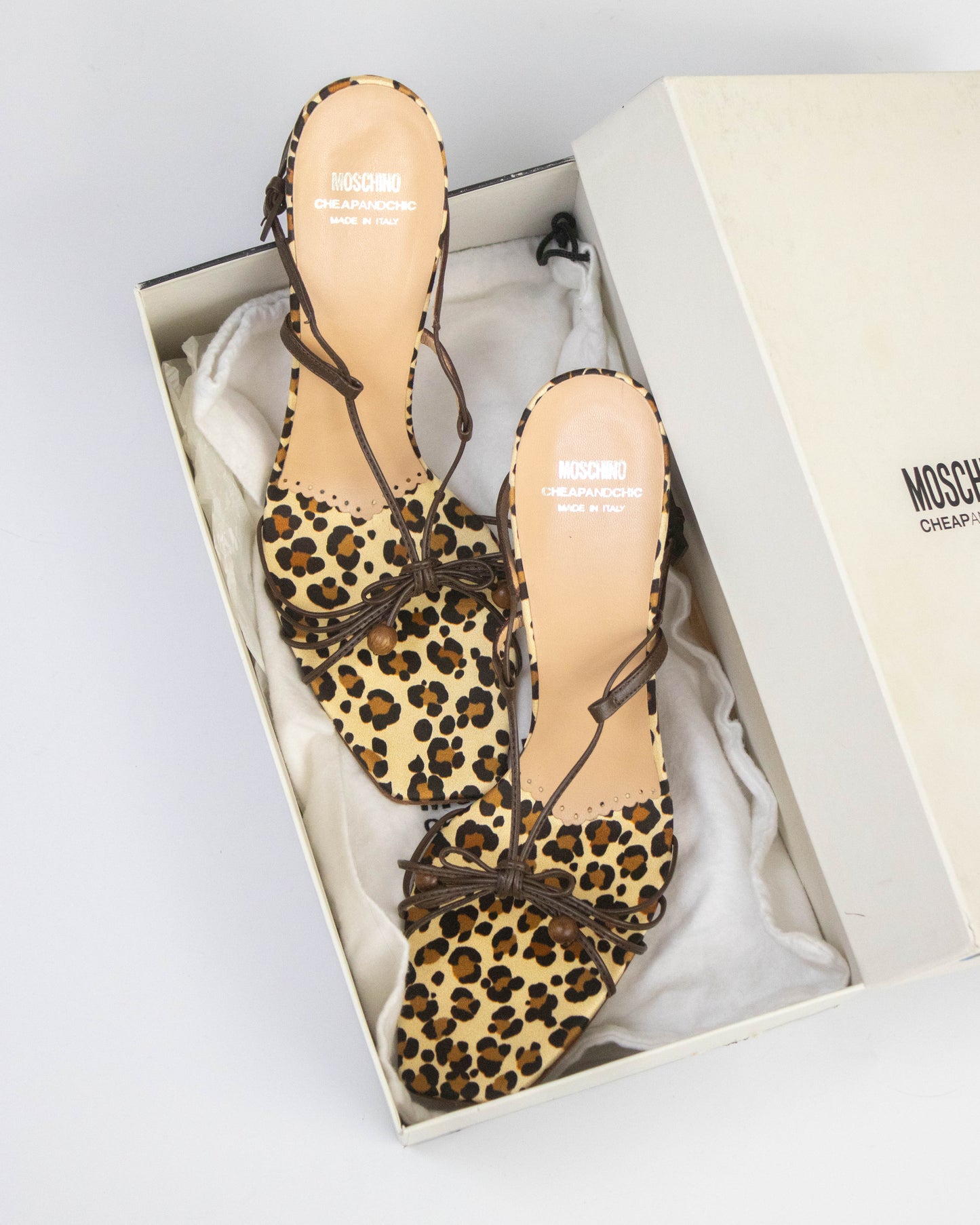 Vintage Moschino Animal Print Slingback Heels / 40.5 (US 10.5)