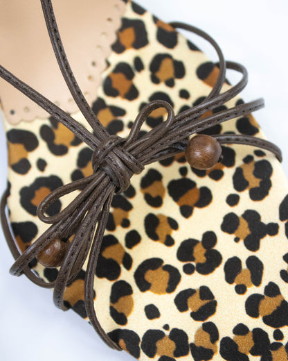 Vintage Moschino Animal Print Slingback Heels / 40.5 (US 10.5)