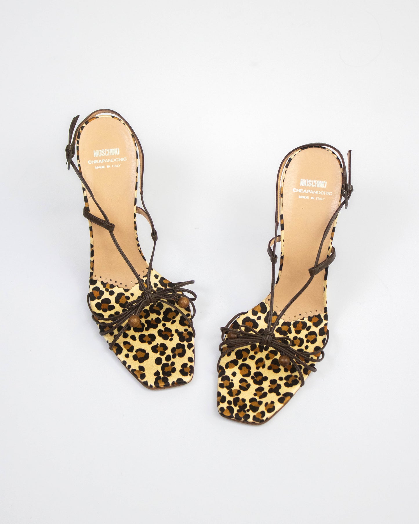 Vintage Moschino Animal Print Slingback Heels / 40.5 (US 10.5)