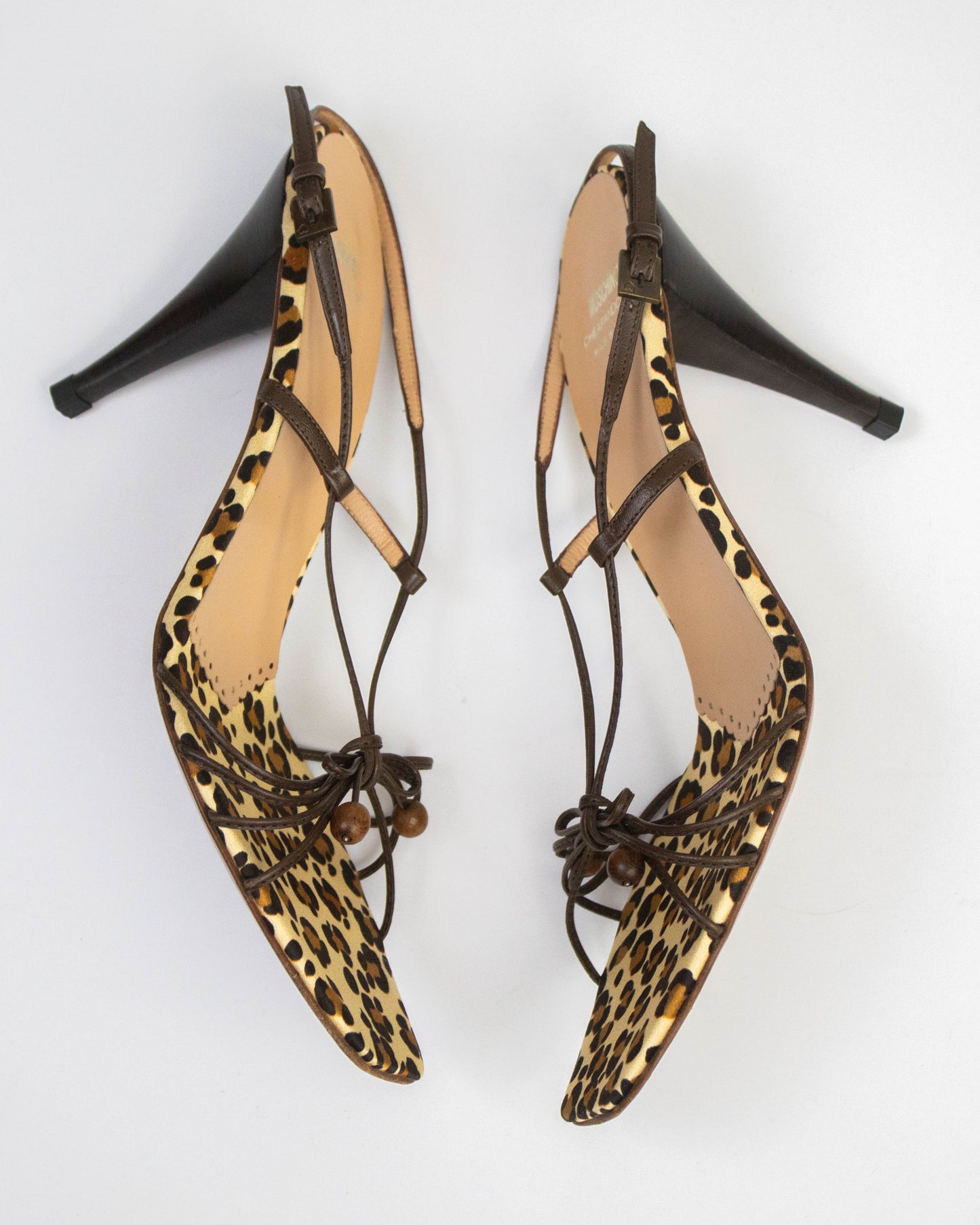 Vintage Moschino Animal Print Slingback Heels / 40.5 (US 10.5)