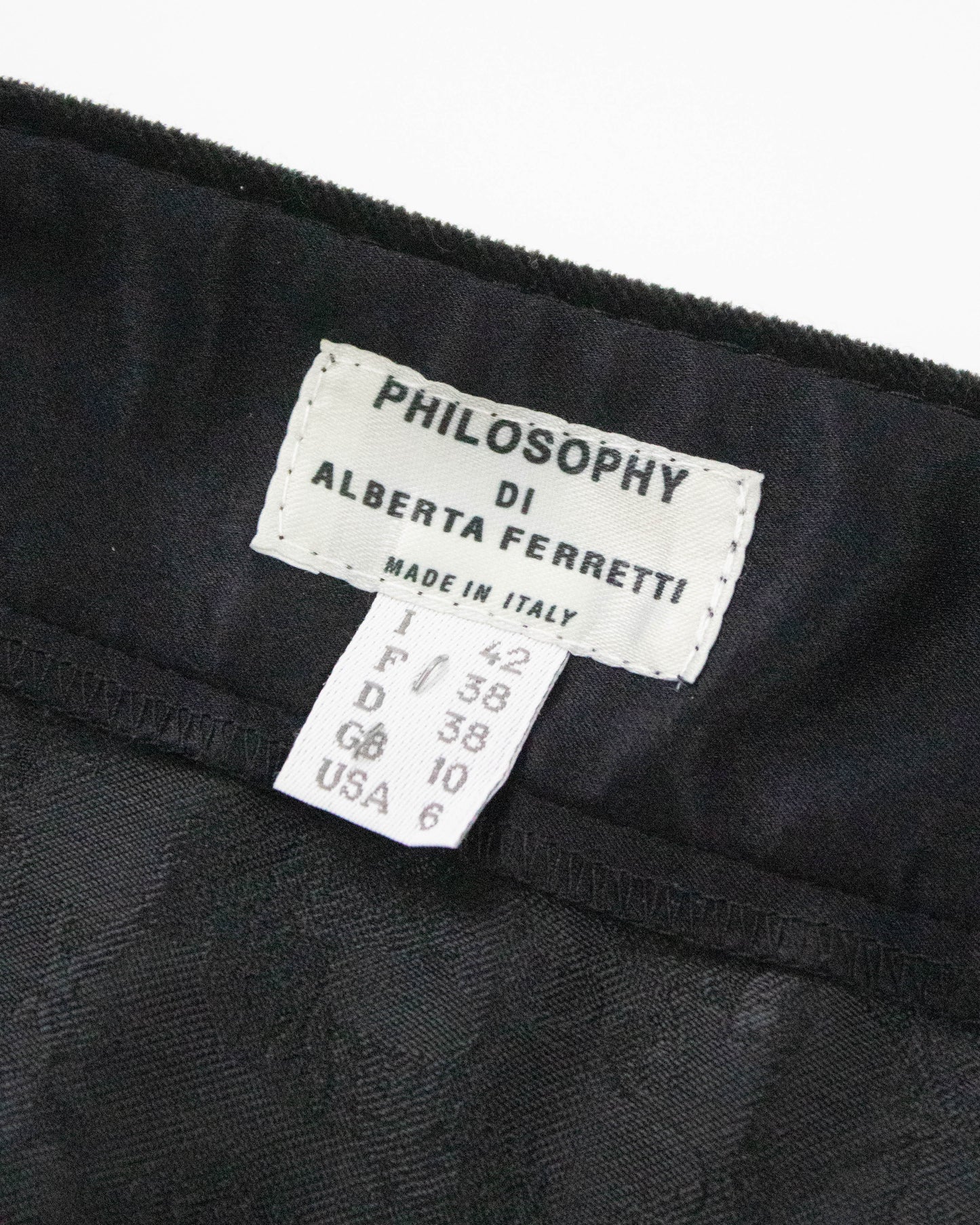 Vintage Philosophy di Alberta Ferretti Black Silk Dragon Brocade Wrap Skirt / IT 42 (S)