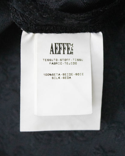 Vintage Philosophy di Alberta Ferretti Black Silk Dragon Brocade Wrap Skirt / IT 42 (S)