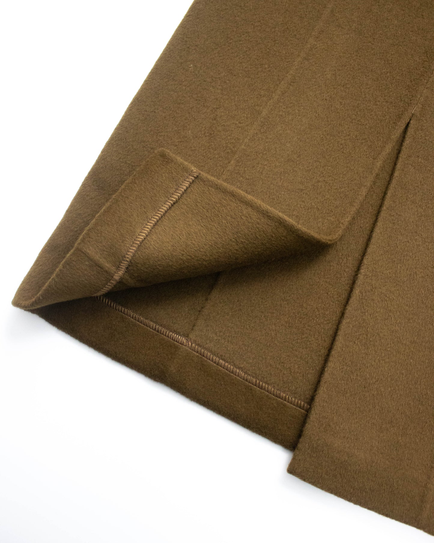 Vintage Prada 1990s Wool Cashmere Midi Pencil Skirt / IT 42 (S)