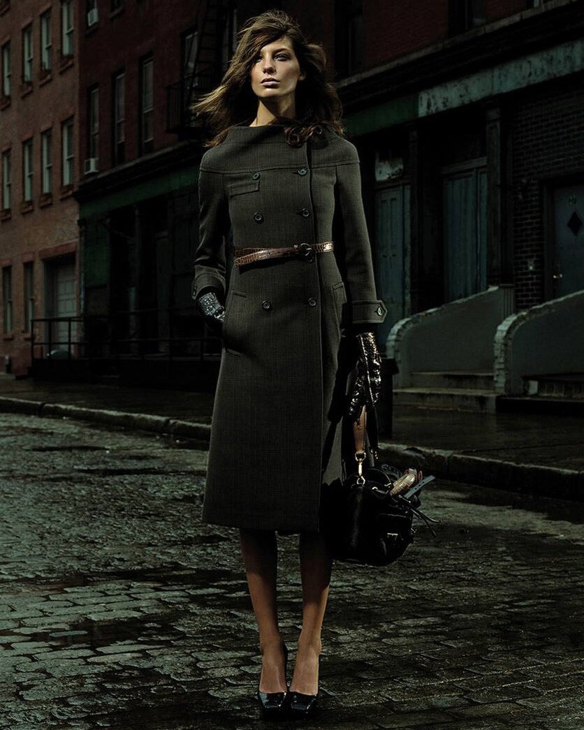 Vintage Prada F/W 2003 Runway Wool Coat As Seen in Sex And The