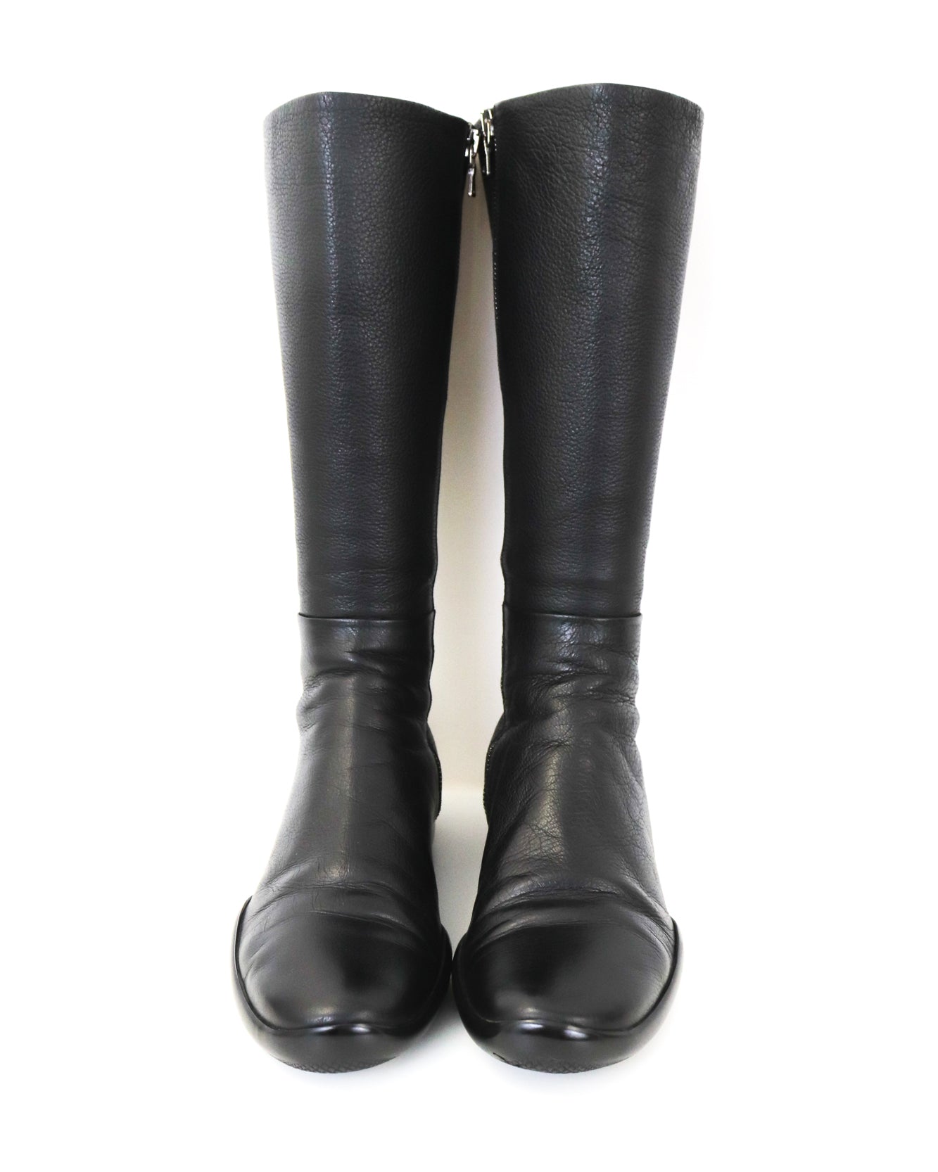 Vintage Prada Linea Rossa Leather Moto Boots / 36.5-37 (US 6.5-7)