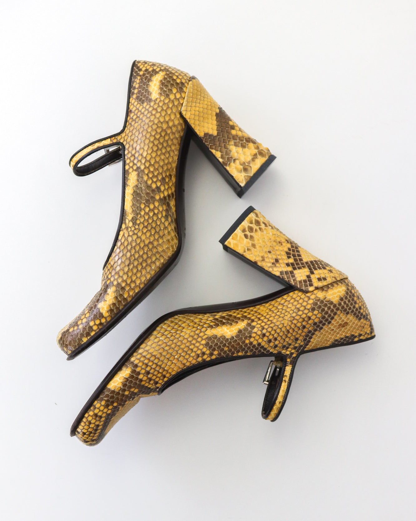 Vintage Prada Python Mary Jane Heels / 36 (US 6)