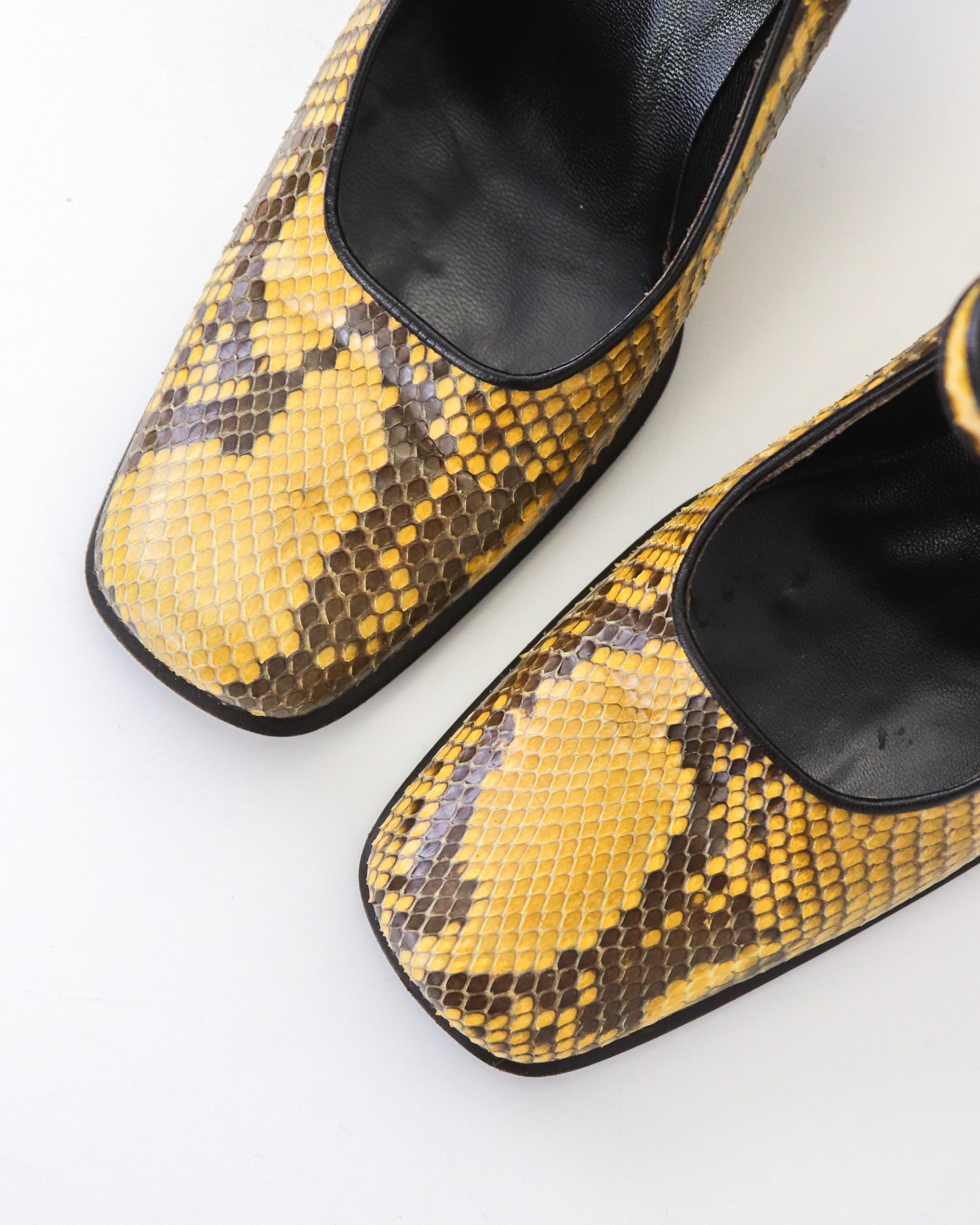 Vintage Prada Python Mary Jane Heels / 36 (US 6)