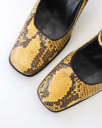 Vintage Prada Python Mary Jane Heels / 36 (US 6)