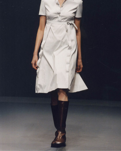 Vintage Prada S/S 1999 Brown Leather Split Sole Boots / 37.5 (US 7.5)