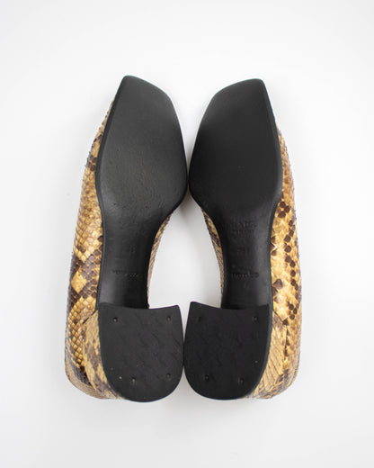Vintage Prada Snakeskin Python Loafer Heels / 36 (US 6)