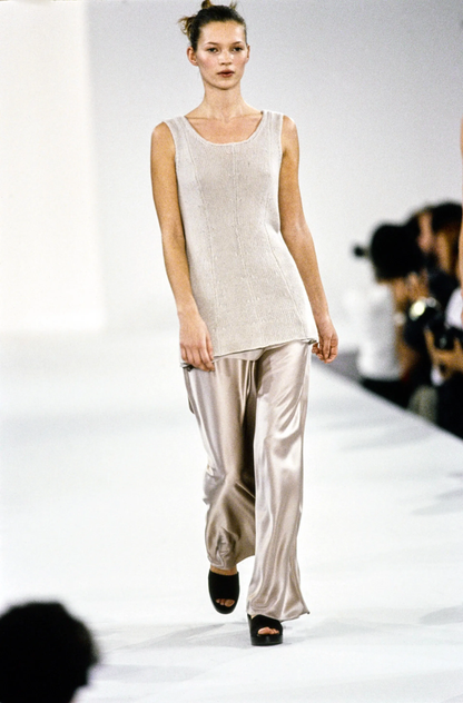 Vintage S/S 1994 Calvin Klein Collection Cashmere Beige/Khaki Knit Jumper / M