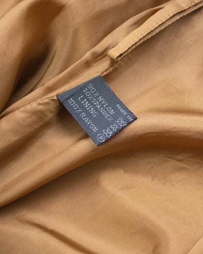 Vintage S/S 1996 Prada 'Ugly Chic' Runway Tan Brown Wrap Skirt / IT 42 (S)