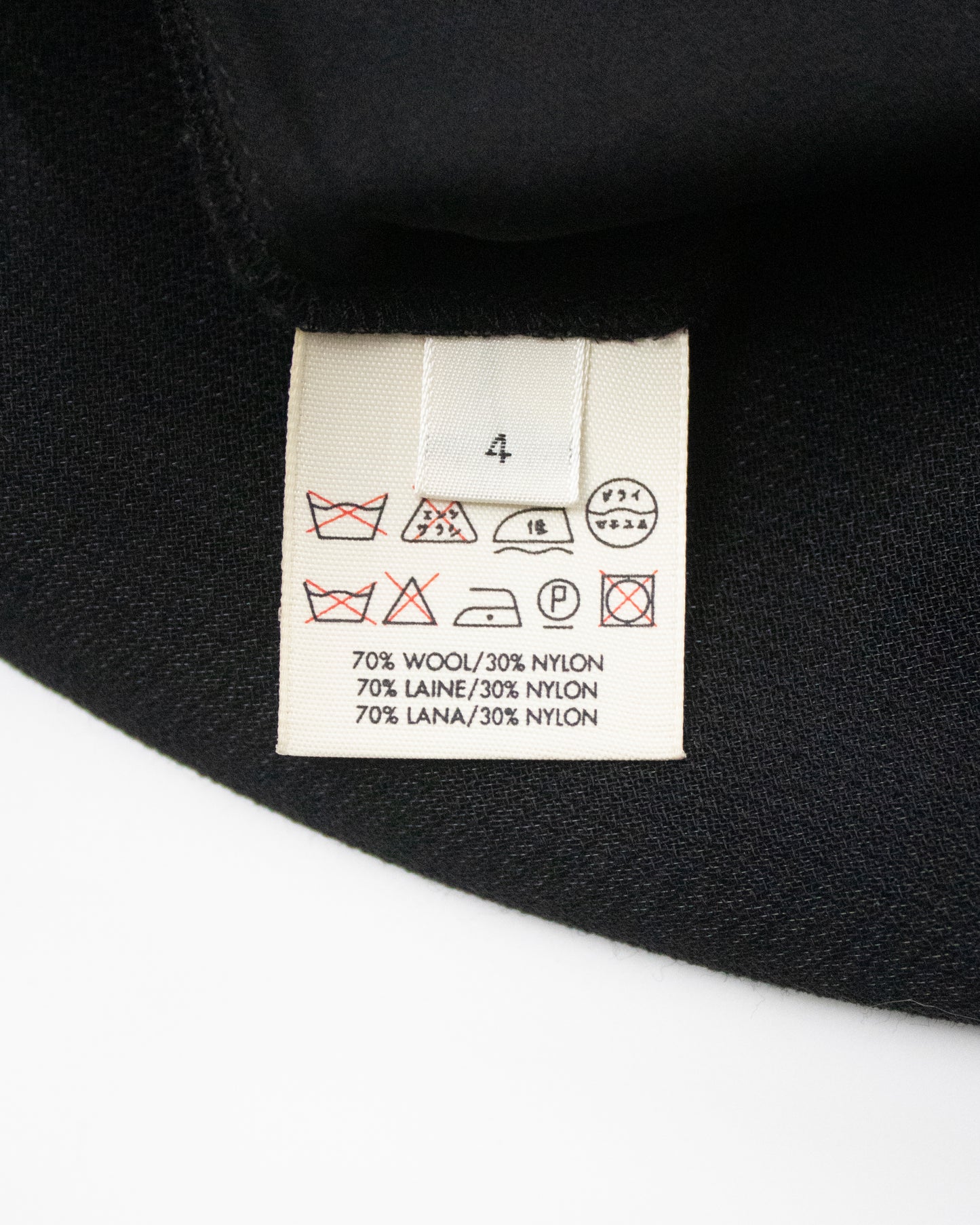 Vintage S/S 1997 Calvin Klein Collection Sheer Black Wool Nylon Dress + Slip / 4 (XS)